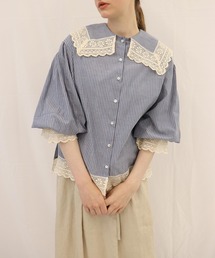 376美品ダブスタ⭐︎2万スターロゴプリントとろみブラウス38白シャツ星柄シャツ 星」に該当するトップスファッション通販 - ZOZOTOWN