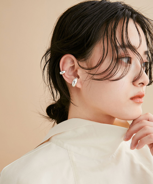 ADAM ET ROPE'（アダムエロペ）の「【公式サイト・直営店舗限定】［ibipio］chubby set earcuff（イヤリング・レディース・シルバー・FREE）」の3枚目の写真