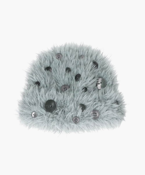 OVERRIDE(オーバーライド)の「OVERRIDE KNIT FURRY BUTTON WATCH / オーバーライド(ニットキャップ/ビーニー・レディース・ライトブルー/ベージュ/ピンク・57~59cm)」の10枚目の写真