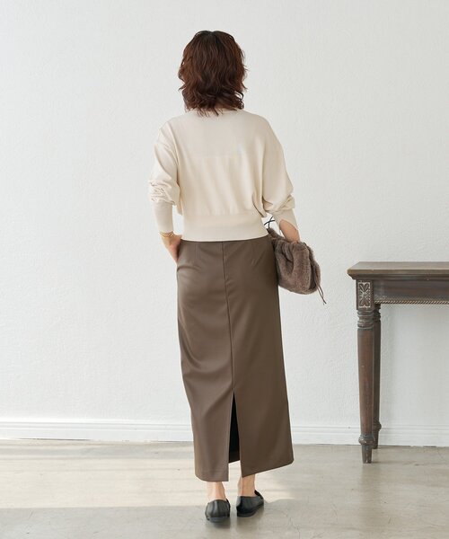 RIVE DROITE(リヴドロワ)の「【大人のこなれ感】ZIPニットカーディガン(カーディガン/ボレロ・レディース・ブラック/ブラウン/ピンク/ホワイト系その他・FREE)」の8枚目の写真