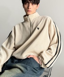 Classical Origin(クラシカルオリジン)の【Classical Origin】「素材推し。」コーデュロイ素材Wラインハーフジップトレーナー/Corduroy DoubleLine Half-Zip Trainer(スウェット)