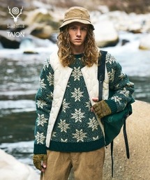 South2 West8（サウスツーウェストエイト）の「【TAION（タイオン）×South2 West8(サウスツーウエストエイト) 】〈ユニセックス〉クルーネック ジップダウンベスト（ダウンベスト）」