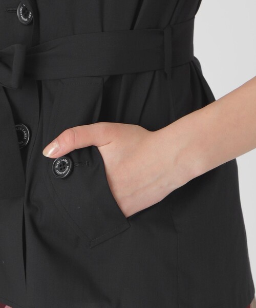 BLUE LABEL CRESTBRIDGE（ブルーレーベルクレストブリッジ）の「【接触冷感】【吸水速乾】クールドライジレ（ベスト・レディース・ブラック/ベージュ/ブラウン・38）」の7枚目の写真