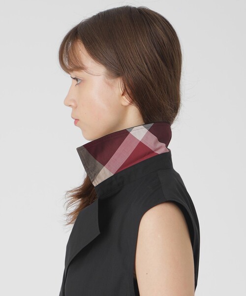 BLUE LABEL CRESTBRIDGE（ブルーレーベルクレストブリッジ）の「【接触冷感】【吸水速乾】クールドライジレ（ベスト・レディース・ブラック/ベージュ/ブラウン・38）」の8枚目の写真