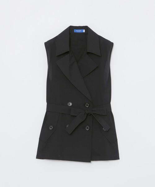 BLUE LABEL CRESTBRIDGE（ブルーレーベルクレストブリッジ）の「【接触冷感】【吸水速乾】クールドライジレ（ベスト・レディース・ブラック/ベージュ/ブラウン・38）」の10枚目の写真