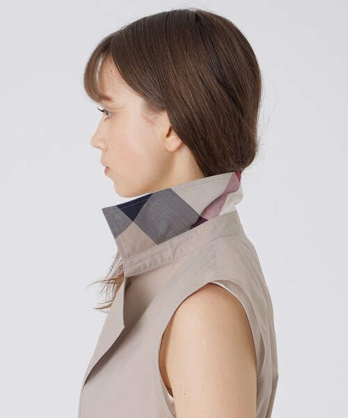 BLUE LABEL CRESTBRIDGE（ブルーレーベルクレストブリッジ）の「【接触冷感】【吸水速乾】クールドライジレ（ベスト・レディース・ブラック/ベージュ/ブラウン・38）」の15枚目の写真