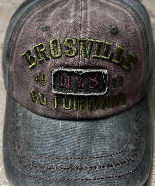 CALIFORNIA OUTFITTERS（カリフォルニア アウトフィッターズ）の「7E21 ヴィンテージウォッシュ風 NYSキャップ（キャップ・メンズ・ベージュ/ブラック/ワインレッド/グリーン・ONESIZE）」の10枚目の写真