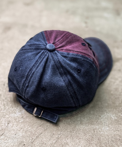 CALIFORNIA OUTFITTERS（カリフォルニア アウトフィッターズ）の「7E21 ヴィンテージウォッシュ風 NYSキャップ（キャップ・メンズ・ベージュ/ブラック/ワインレッド/グリーン・ONESIZE）」の13枚目の写真