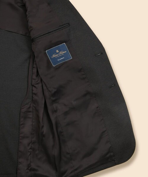 BROOKS BROTHERS(ブルックスブラザーズ)の「ウール/ポリエステル ニット ピンドット シングル2釦ジャケット Classic(テーラードジャケット・メンズ・ネイビー/ブラウン・SMALL/LARGE/MEDIUM/X-LARGE)」の7枚目の写真