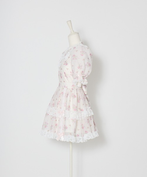Fiorforte（フィオルフォルテ）の「Ribbon rose garden onepiece（ワンピース・レディース・ホワイト/ピンク・FREE）」の7枚目の写真