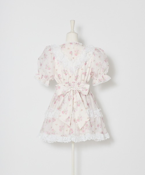 Fiorforte（フィオルフォルテ）の「Ribbon rose garden onepiece（ワンピース・レディース・ホワイト/ピンク・FREE）」の8枚目の写真