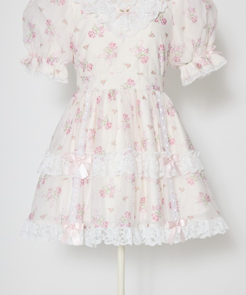 Fiorforte（フィオルフォルテ）の「Ribbon rose garden onepiece（ワンピース・レディース・ホワイト/ピンク・FREE）」の11枚目の写真