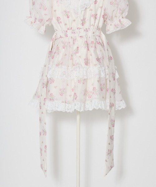 Fiorforte（フィオルフォルテ）の「Ribbon rose garden onepiece（ワンピース・レディース・ホワイト/ピンク・FREE）」の14枚目の写真