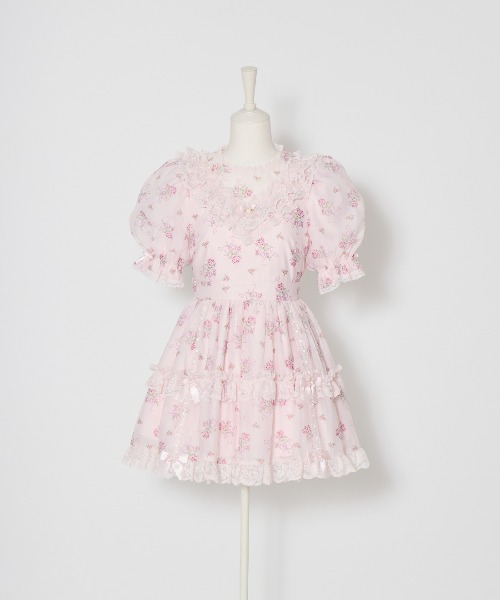 Fiorforte（フィオルフォルテ）の「Ribbon rose garden onepiece（ワンピース・レディース・ホワイト/ピンク・FREE）」の15枚目の写真