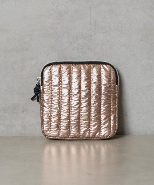 BIRTHDAY BAR（バースデイバー）の「Metallic　キルティングスクエアポーチ（ポーチ・レディース・ピンクゴールド/ブルー・0）」の19枚目の写真