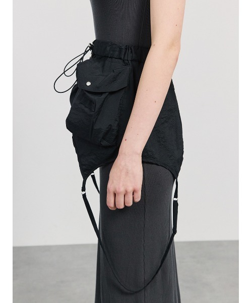 SORIN（ソリン　）の「Cargo Skirt Belt/カーゴスカートベルト（スカート・レディース・ホワイト/ブラック/ライトベージュ・38）」の5枚目の写真