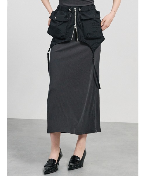 SORIN（ソリン　）の「Cargo Skirt Belt/カーゴスカートベルト（スカート・レディース・ホワイト/ブラック/ライトベージュ・38）」の13枚目の写真