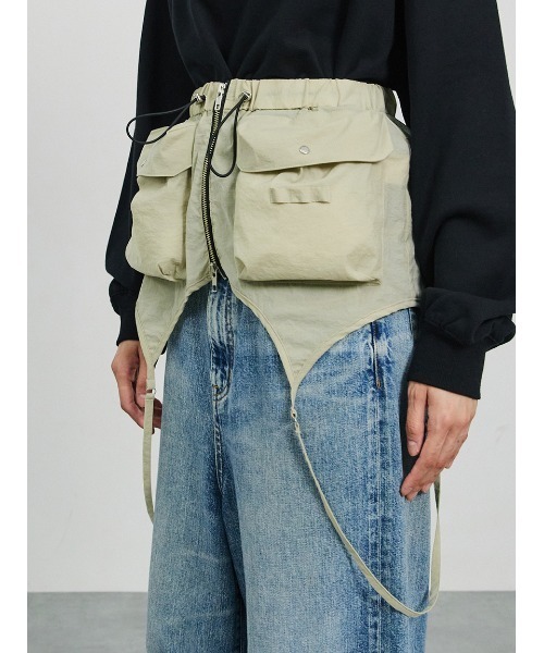 SORIN（ソリン　）の「Cargo Skirt Belt/カーゴスカートベルト（スカート・レディース・ホワイト/ブラック/ライトベージュ・38）」の22枚目の写真