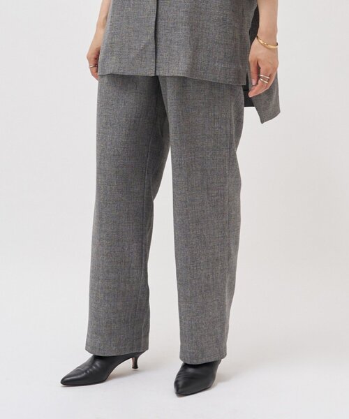 LIVETART（リヴェタート）の「メランジピンヘッドストレートパンツ（その他パンツ・レディース・ブラウン/グレー・FREE）」の5枚目の写真