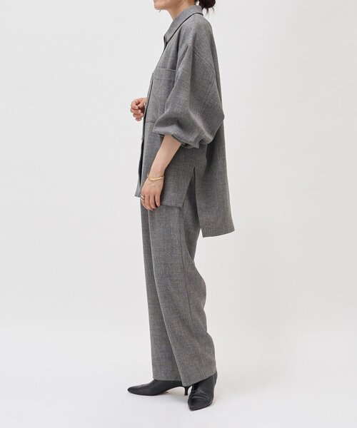 LIVETART（リヴェタート）の「メランジピンヘッドストレートパンツ（その他パンツ・レディース・ブラウン/グレー・FREE）」の8枚目の写真