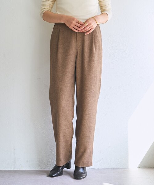 LIVETART（リヴェタート）の「メランジピンヘッドストレートパンツ（その他パンツ・レディース・ブラウン/グレー・FREE）」の22枚目の写真