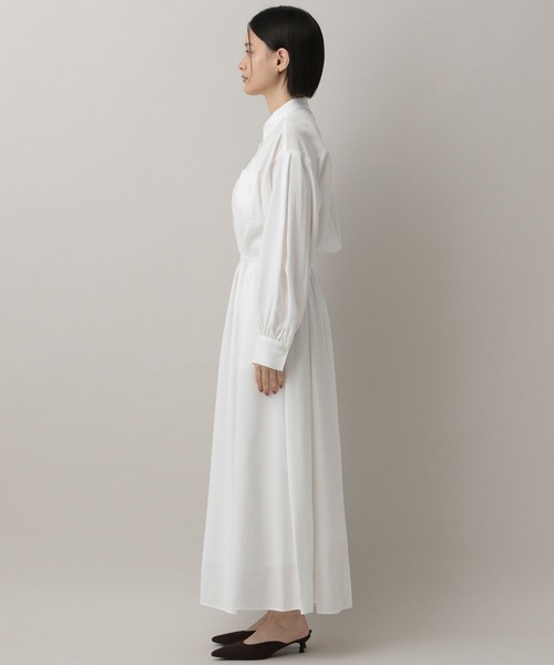 A part by(アパートバイ)の「ドロストシャツワンピース(ワンピース・レディース・ブルー系その他2/ブラック/オフホワイト・FREE)」の19枚目の写真