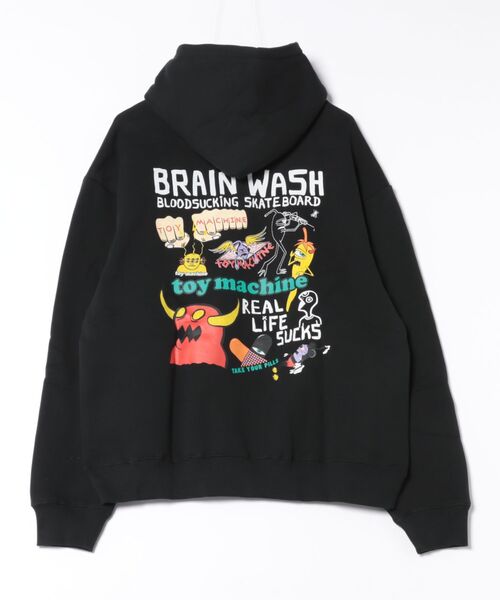 TOY　MACHINE（トイ　マシーン）の「TOY MACHINE/トイマシーン プルオーバー/パーカー バックプリント MTMFFSW8（パーカー・メンズ・パープル/アッシュグレー/ブラック・M/XL/L）」の22枚目の写真