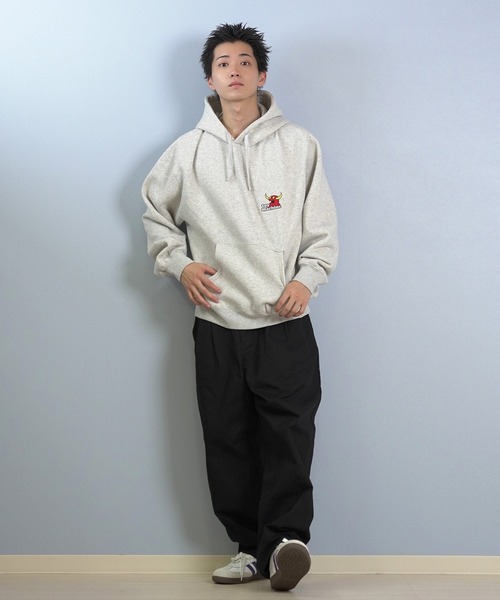 TOY　MACHINE（トイ　マシーン）の「TOY MACHINE/トイマシーン プルオーバー/パーカー バックプリント MTMFFSW8（パーカー・メンズ・パープル/アッシュグレー/ブラック・M/XL/L）」の13枚目の写真