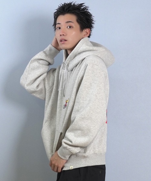 TOY　MACHINE（トイ　マシーン）の「TOY MACHINE/トイマシーン プルオーバー/パーカー バックプリント MTMFFSW8（パーカー・メンズ・パープル/アッシュグレー/ブラック・M/XL/L）」の11枚目の写真