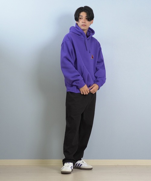 TOY　MACHINE（トイ　マシーン）の「TOY MACHINE/トイマシーン プルオーバー/パーカー バックプリント MTMFFSW8（パーカー・メンズ・パープル/アッシュグレー/ブラック・M/XL/L）」の20枚目の写真