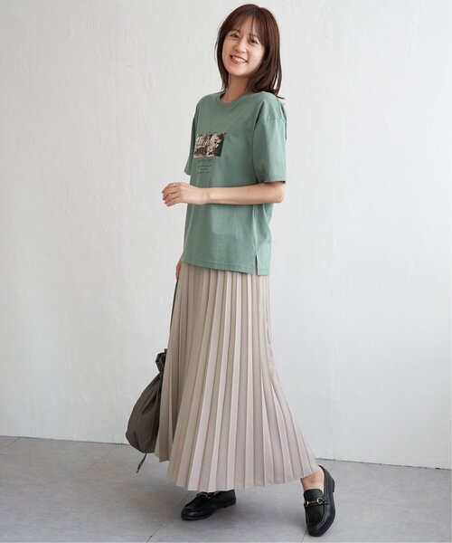 ikka（イッカ）の「【親子コーデ】プリーツリバーシブルスカート【2WAY】（スカート・レディース・オリーブ/ベージュ/チャコール・L/S/M）」の20枚目の写真