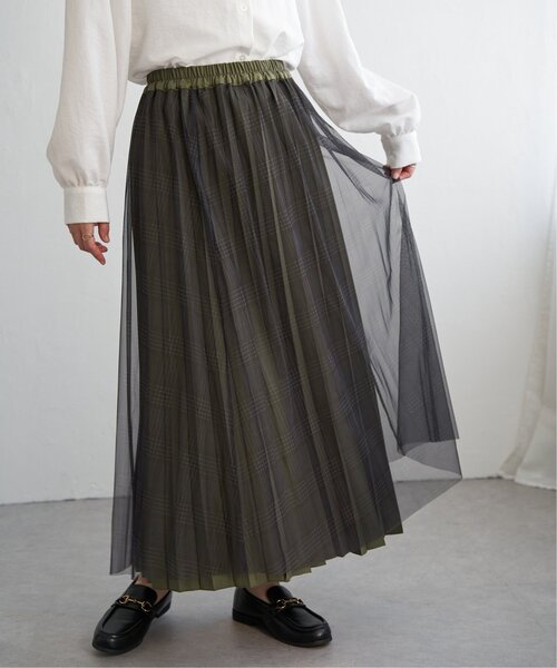 ikka（イッカ）の「【親子コーデ】プリーツリバーシブルスカート【2WAY】（スカート・レディース・オリーブ/ベージュ/チャコール・L/S/M）」の21枚目の写真