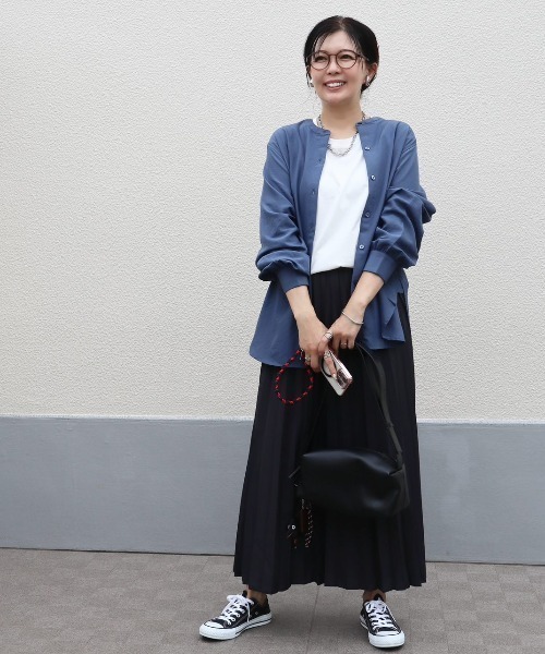 ikka（イッカ）の「【親子コーデ】プリーツリバーシブルスカート【2WAY】（スカート・レディース・オリーブ/ベージュ/チャコール・L/S/M）」の8枚目の写真