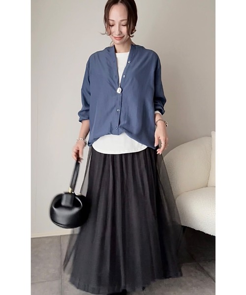 ikka（イッカ）の「【親子コーデ】プリーツリバーシブルスカート【2WAY】（スカート・レディース・オリーブ/ベージュ/チャコール・L/S/M）」の7枚目の写真