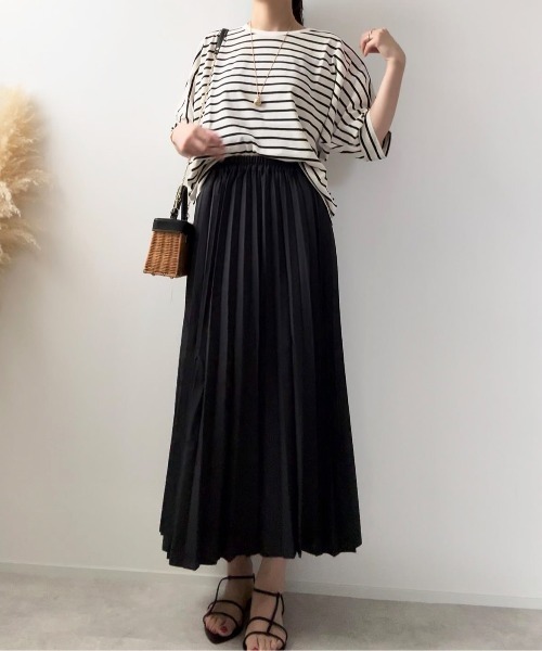 ikka（イッカ）の「【親子コーデ】プリーツリバーシブルスカート【2WAY】（スカート・レディース・オリーブ/ベージュ/チャコール・L/S/M）」の10枚目の写真