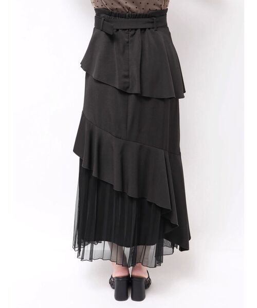 dazzlin（ダズリン）の「アシメプリーツマーメイドスカート（スカート・レディース・ブラック/グレー/ベージュ・SMALL/MEDIUM）」の10枚目の写真
