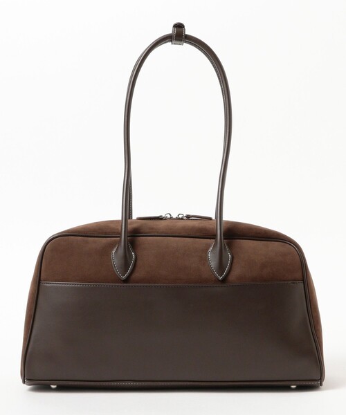 Ray BEAMS（レイビームス）の「スエード ボストン バッグ（トートバッグ・レディース・ダークブラウン/ベージュ・ONE SIZE）」の11枚目の写真