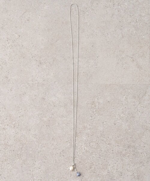 BEARDSLEY（ビアズリー）の「パール付きラリエットネックレス（ネックレス・レディース・ネイビー/パープル系その他/ピンク系その他・FREE）」の9枚目の写真