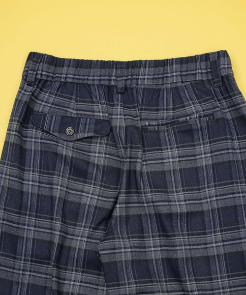 Zooodle（ズードル）の「チェックパンツ（スラックス・メンズ・ブラウン/グリーン/ネイビー・SMALL/MEDIUM/LARGE）」の4枚目の写真