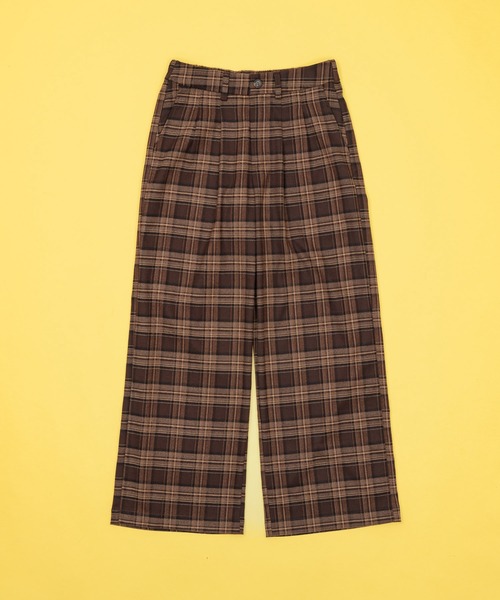 Zooodle（ズードル）の「チェックパンツ（スラックス・メンズ・ブラウン/グリーン/ネイビー・SMALL/MEDIUM/LARGE）」の8枚目の写真