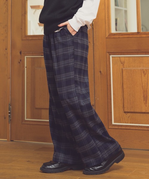 Zooodle（ズードル）の「チェックパンツ（スラックス・メンズ・ブラウン/グリーン/ネイビー・SMALL/MEDIUM/LARGE）」の11枚目の写真