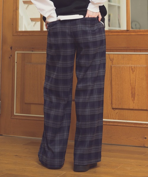Zooodle（ズードル）の「チェックパンツ（スラックス・メンズ・ブラウン/グリーン/ネイビー・SMALL/MEDIUM/LARGE）」の15枚目の写真