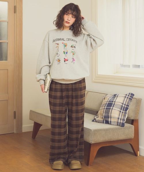 Zooodle（ズードル）の「チェックパンツ（スラックス・メンズ・ブラウン/グリーン/ネイビー・SMALL/MEDIUM/LARGE）」の17枚目の写真