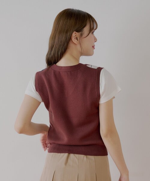 アーガイルルーズベストセット（ニット/セーター）｜Chico（チコ