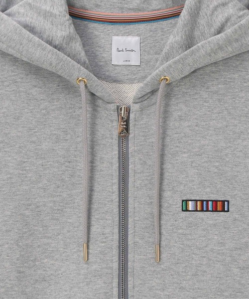 Paul Smith（ポールスミス）の「“Signature Stripe Bar” パーカ【253564 300S】（パーカー・メンズ・ライトグレー/ブラック・MEDIUM/LARGE/X-LARGE/XX-LARGE）」の14枚目の写真