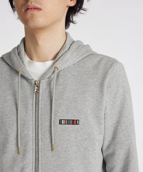 Paul Smith（ポールスミス）の「“Signature Stripe Bar” パーカ【253564 300S】（パーカー・メンズ・ライトグレー/ブラック・MEDIUM/LARGE/X-LARGE/XX-LARGE）」の17枚目の写真