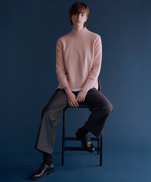 J.PRESS(ジェイプレス)の「シャンブレー2wayストレッチ ワイド ストレート パンツ(その他パンツ・レディース・ライトグレー系/グレー系・T15/T13)」の3枚目の写真