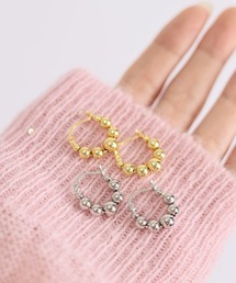 Vini（ヴィニ）の「メタル ボール フープ ピアス（ピアス（両耳用））」