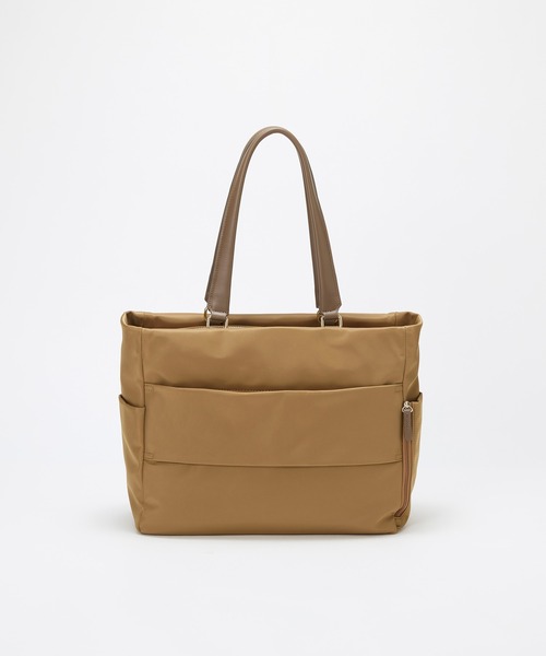 Breath TOPKAPI（ブレストプカピ）の「【Breath TOPKAPI】ナイロン 多機能 A4 トートバッグ / 撥水（トートバッグ・レディース・ブラック/キャメル・FREE）」の9枚目の写真