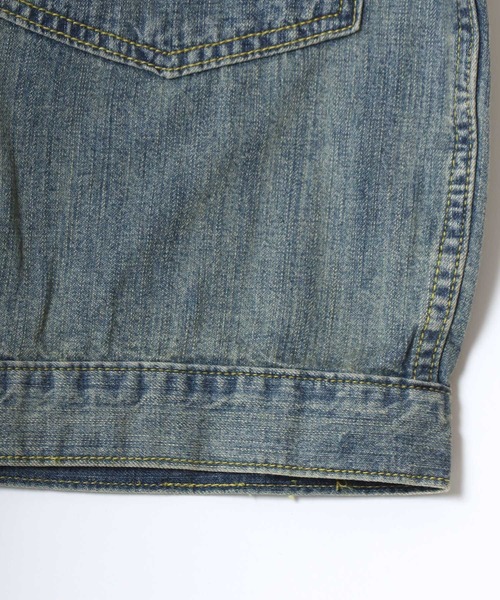 HOUSTON（ヒューストン）の「HOUSTON/ヒューストン Denim Shirt Jacket/オーバーサイズ デニムシャツジャケット/Gジャン/レディース メンズ（デニムジャケット・メンズ・ライトインディゴブルー/インディゴブルー/ワンウォッシュ・M/L/XL）」の18枚目の写真